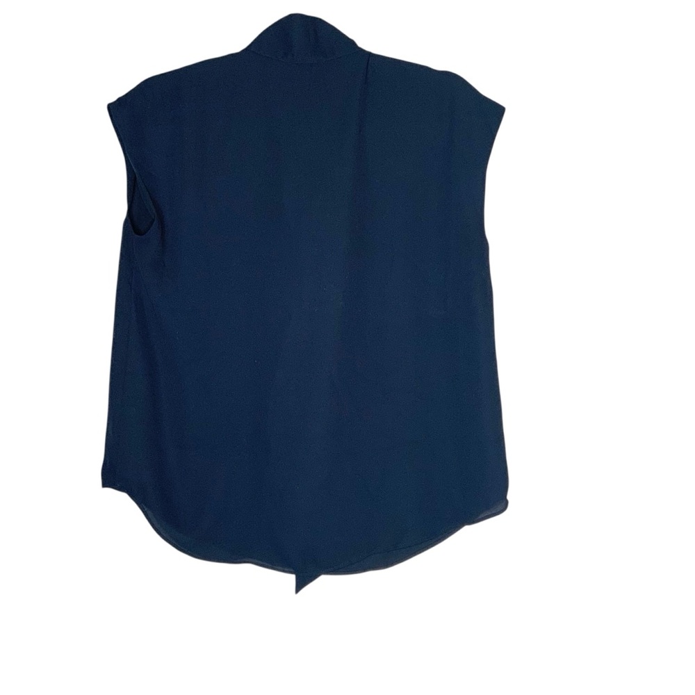 Ann Taylor Black Sleeveless Blouse with bow. - Picture 5 of 5